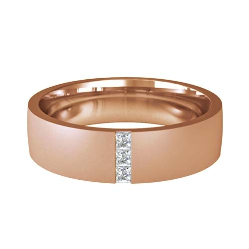 Patterned Designer Rose Gold Wedding Ring - Prezioso